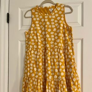 J.Crew Factory tiered midi ruffle dress. NWOT